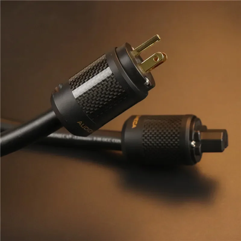 لسلك الطاقة Audiomeca P-90 OCC كابل طاقة hifi نحاسي كريستالي واحد 3.2 موصل مربع