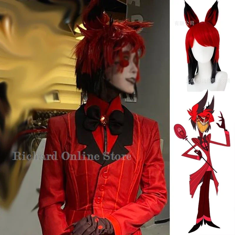 

Anime Hazbin Cosplay Hotel ALASTOR Uniform Costume Uniform Suit Outfit Halloween Carnival Costume For Adult Hazbin cos Hotel