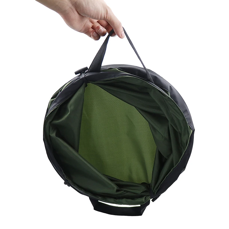 Folding Car Recycle Bin, Heavy Duty Collapsible Garden Bag, Garden Waste Reusable Bag, Oxford Waterproof Cloth, 40x32cm