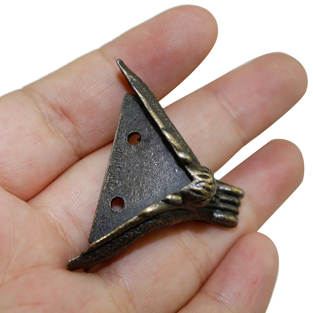 

8Pcs Tiger Shape 25x33mm Wooden Box Feet Bronze Zinc Alloy Furniture Support Legs for Chairs Ottomans Accessories