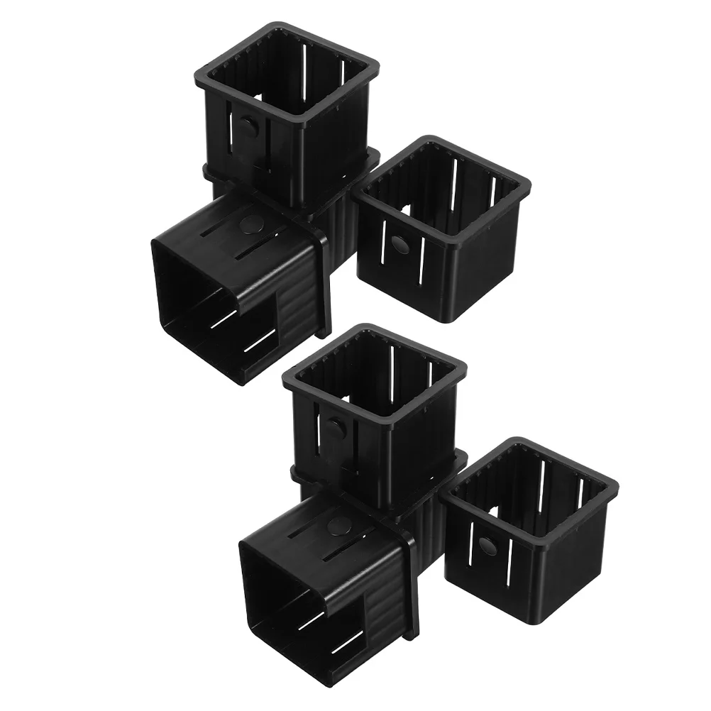 

8pcs Fitness Equipment Slide Sleeve 50Mm To 40Mm Hollow Square Tube Adapter Inner Bushing For Exercise Machine Stability Tubing