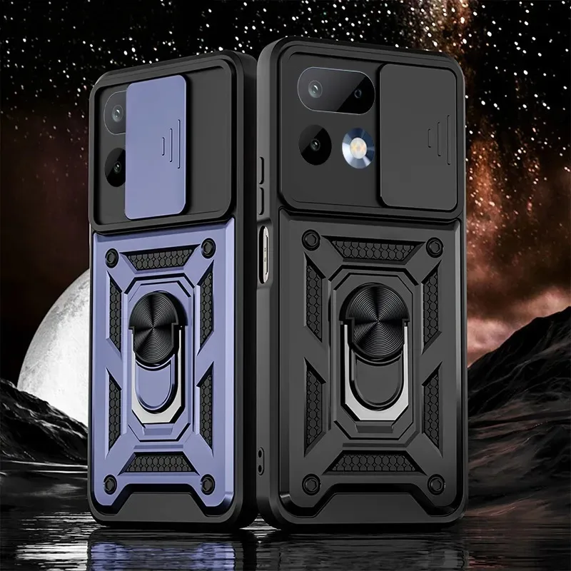 

Чехол Skinlee для Realme 16 Pro Plus с магнитным кольцом, защитой камеры и плюшевым окном, жесткий чехол-накладка для Realme 16 Pro Plus