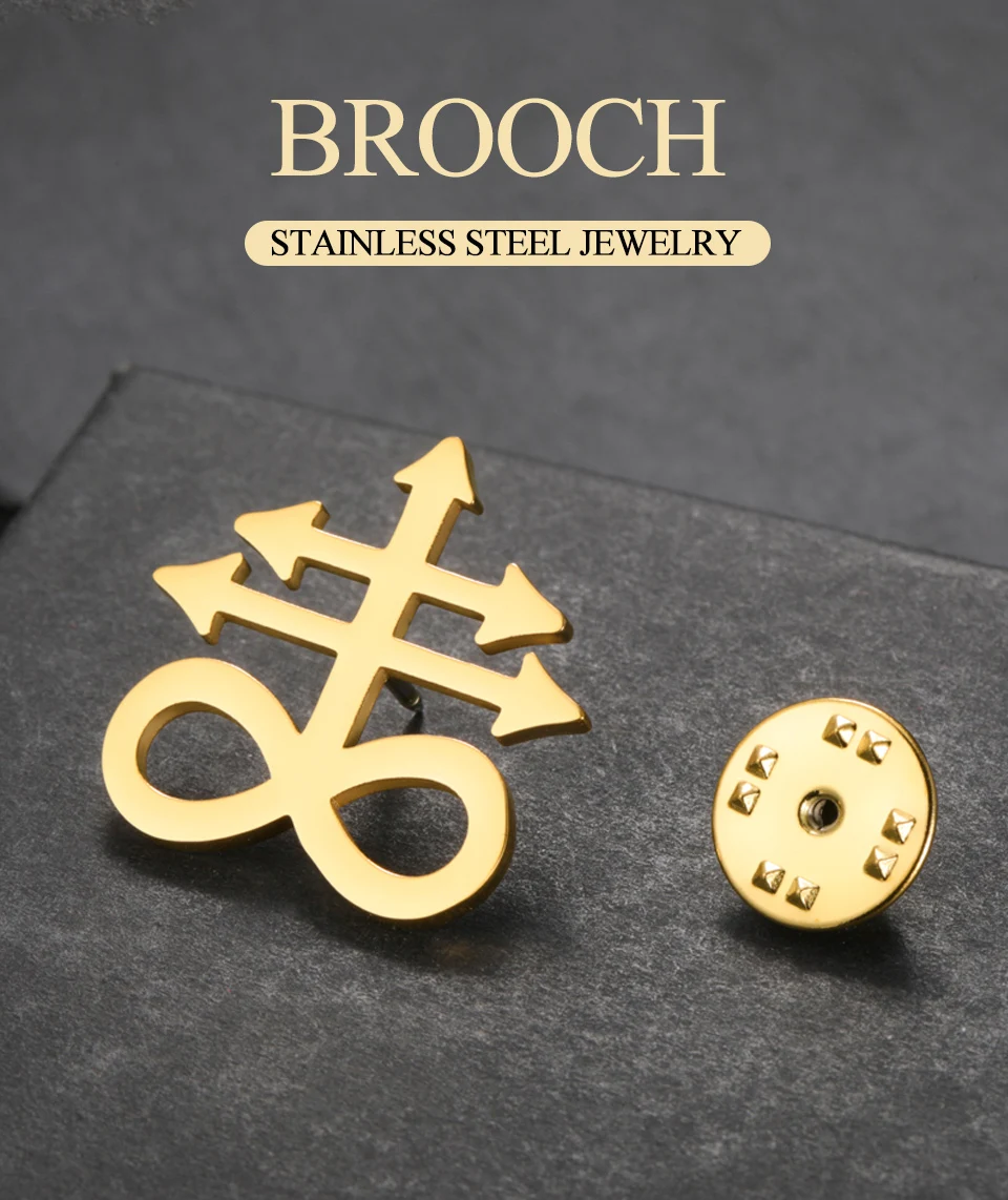 Dawapara Leviathan-Kreuz-Broschen, Edelstahl, christliches Symbol, Abzeichen, Anstecknadel, religiöses Amulett, Schmuck, Geschenke – Detail 1