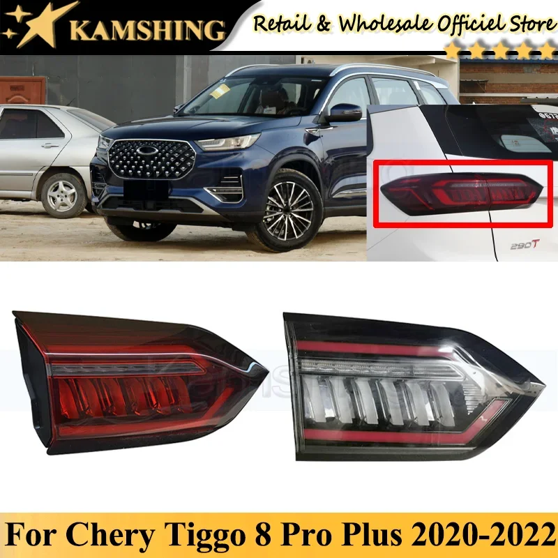 

CAPQX INNER Rear Tail Light Lamp For Chery Tiggo 8 Pro Plus 2020-2022 Rear Brake Light Taillight Taillamp Head Lamp Head Light