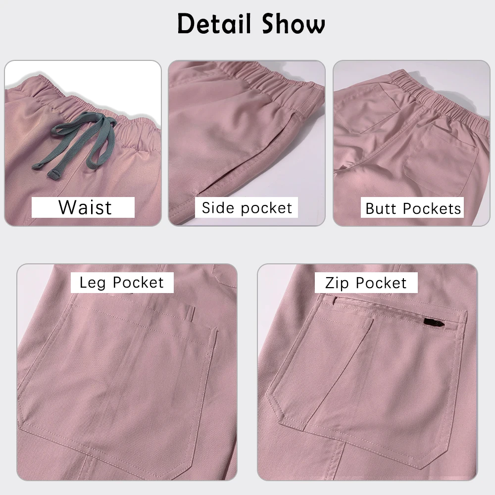 Hospital Work Clothes Medical Scrub Set Breathable High Men Women Workwear Pockets Nursing Uniform Doctor Nurse Dentist Overalls