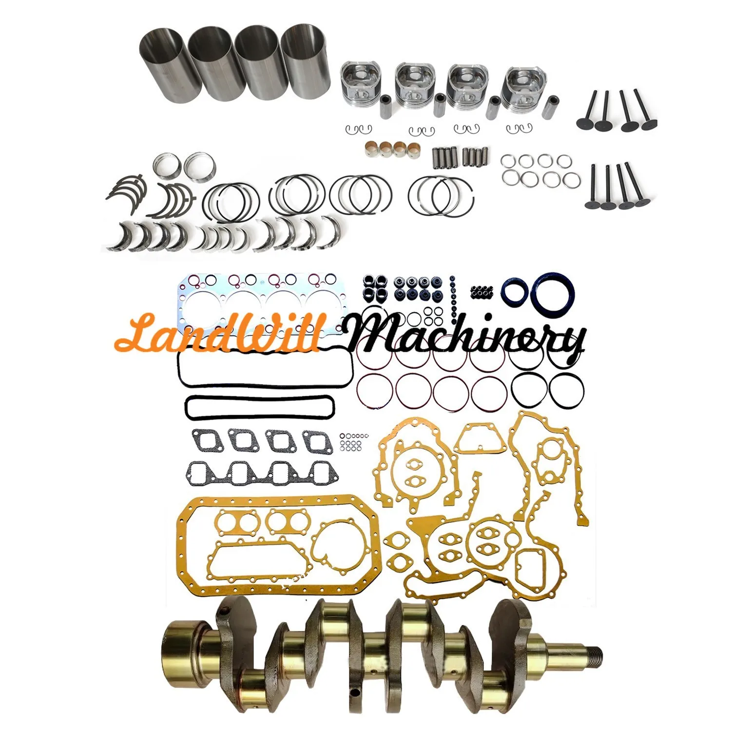 Overhaul Rebuild Kit + Crankshaft Fits For Nissan FD35T Engine