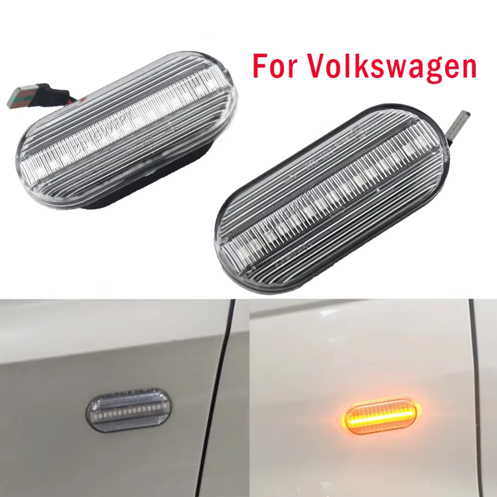 2pcs For Seat Ibiza 6L Dynamic Turn Signal Light LED Side Fender Marker Sequential Indicator Blinker  2002-2008