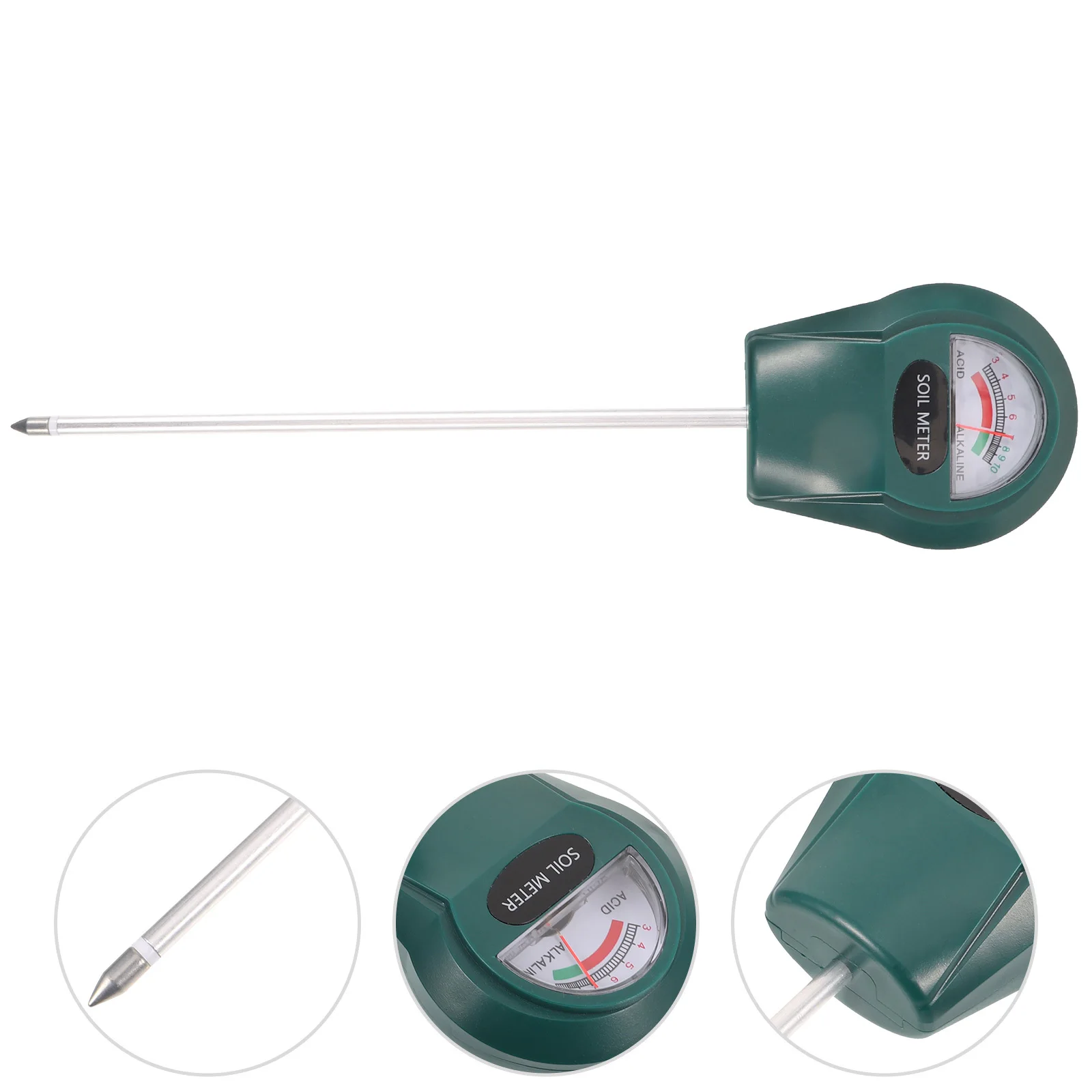 مقياس درجة الحموضة للتربة في الحديقة الاحترافي لقياس درجة الحموضة الدقيقة، مثالي لعصارة العشب في المزرعة والعناية بالنباتات الداخلية والخارجية