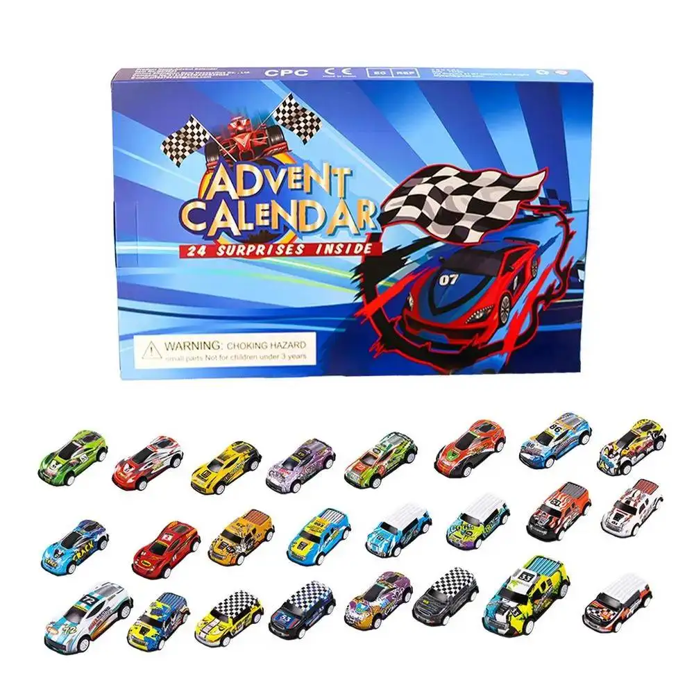 24 Days Christmas Countdown Calendar Christmas Vehicles Toys Christmas Advent Calendar Christmas Party Favor Gifts for Boys Kids