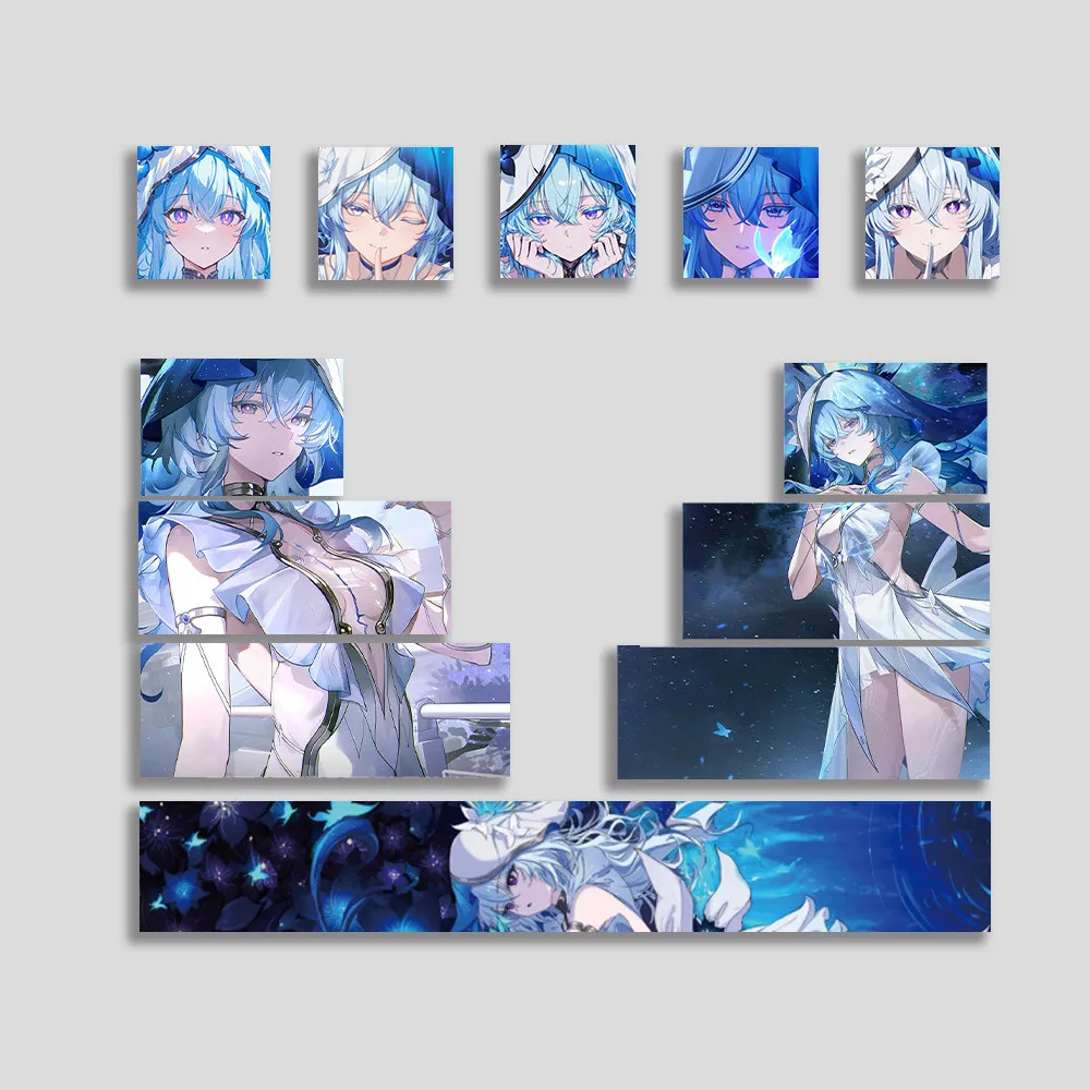 

The Shorekeeper Keycaps Cherry Profile PBT Dye-Sub Mechanical Keycaps Aula Mad Wooting Anime Girl Wuthering Waves Keycaps