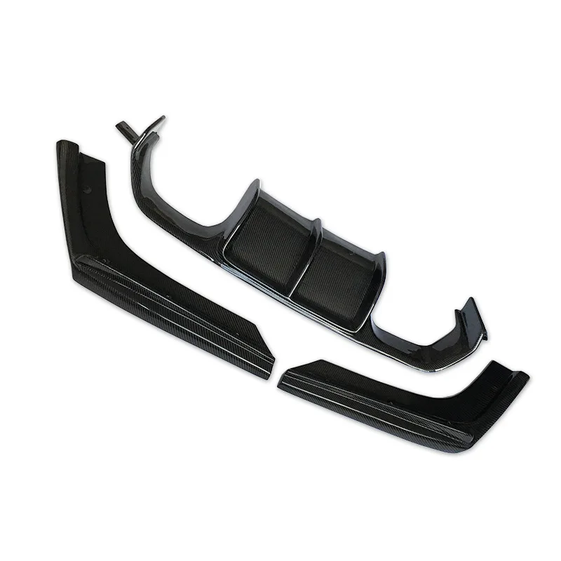 Suitable for BMW M3M4F82 Modified Carbon Fiber V Model, Three-stage Rear Lip Protector, High-quality Installation