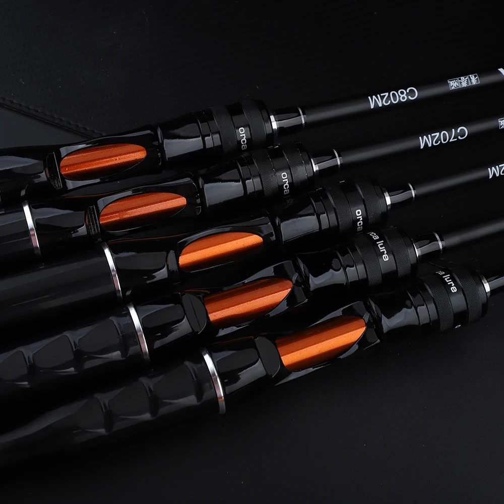 FISHINGFANS ORCA MEDIUM POWER HIGH CARBON MEER- UND SÜßWASSER-BASS-SPINN- UND CASTING-ANGELRUTE – Detail 6