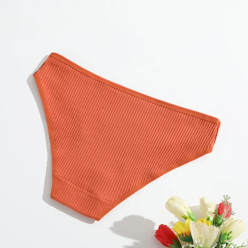 10Pcs/Set Women Cotton Briefs Breathable Panties Low Waist Briefs Sports Solid Soft Skin-Friendly Underwear Daily Wear S-XXL