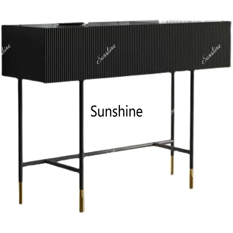 Nordic entrance table ultra-narrow light luxury strip entry simple and modern