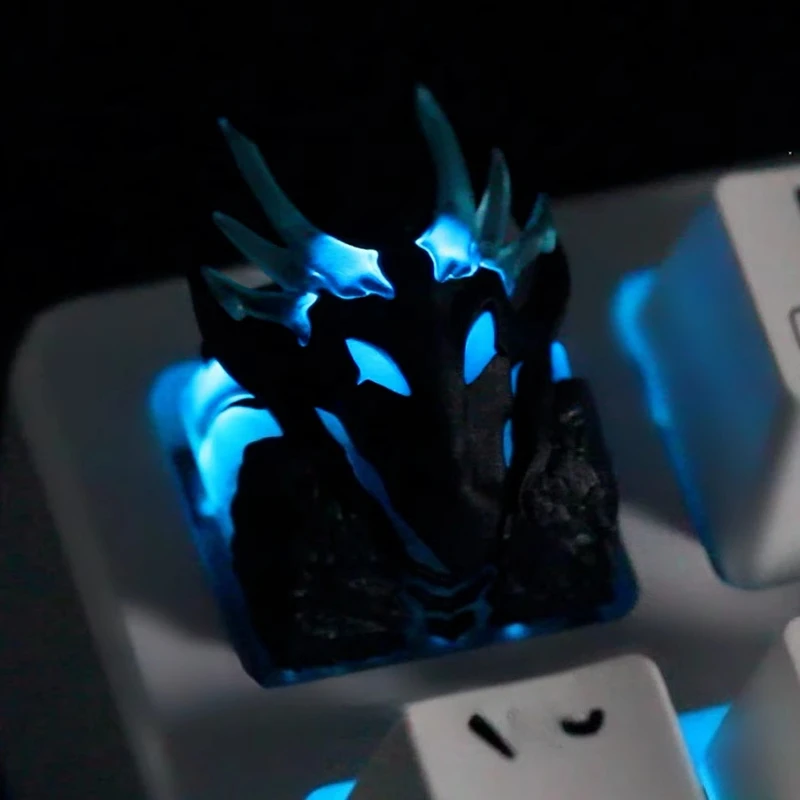 Solo Leveling Artisan Keycap Shadow Army Resin Anime Keyboard Cap Custom Point KeyCap untuk Hadiah Aksesori Keyboard Mekanis