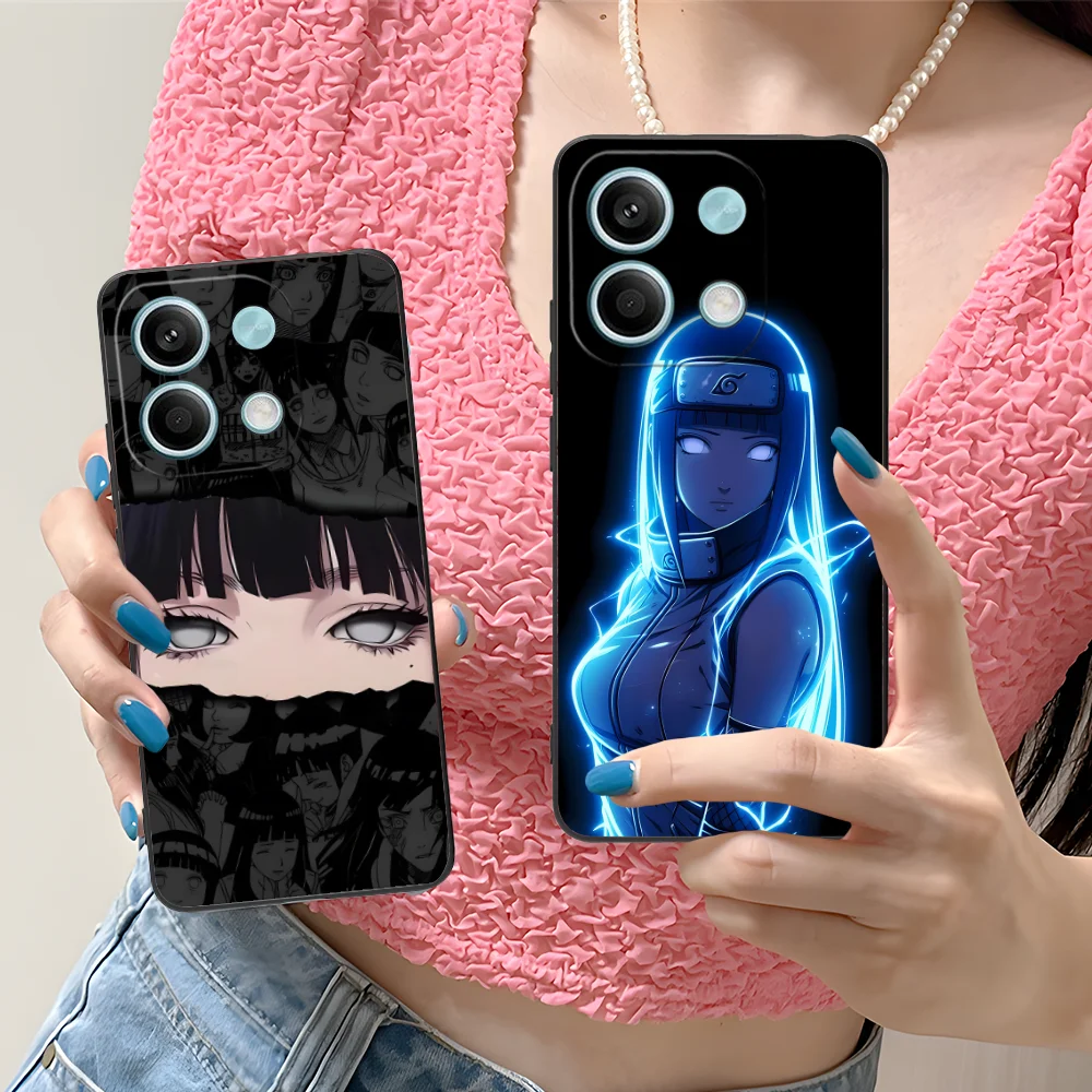 Mobile H-Hinata Phone Case for Xiaomi Redmi Note 13 12 11 10 9 8 7 6 S A Pro Lite Plus 5G Black Cover Cellphones Smartphone