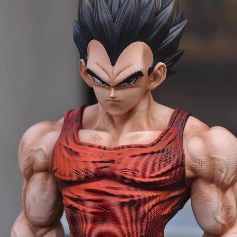 

31cm GT Vegeta Figures Dragon Ball Super Saiyan Static GK Model Statue Multiple Interchangeable Head Carvings Surprise Gift Toy