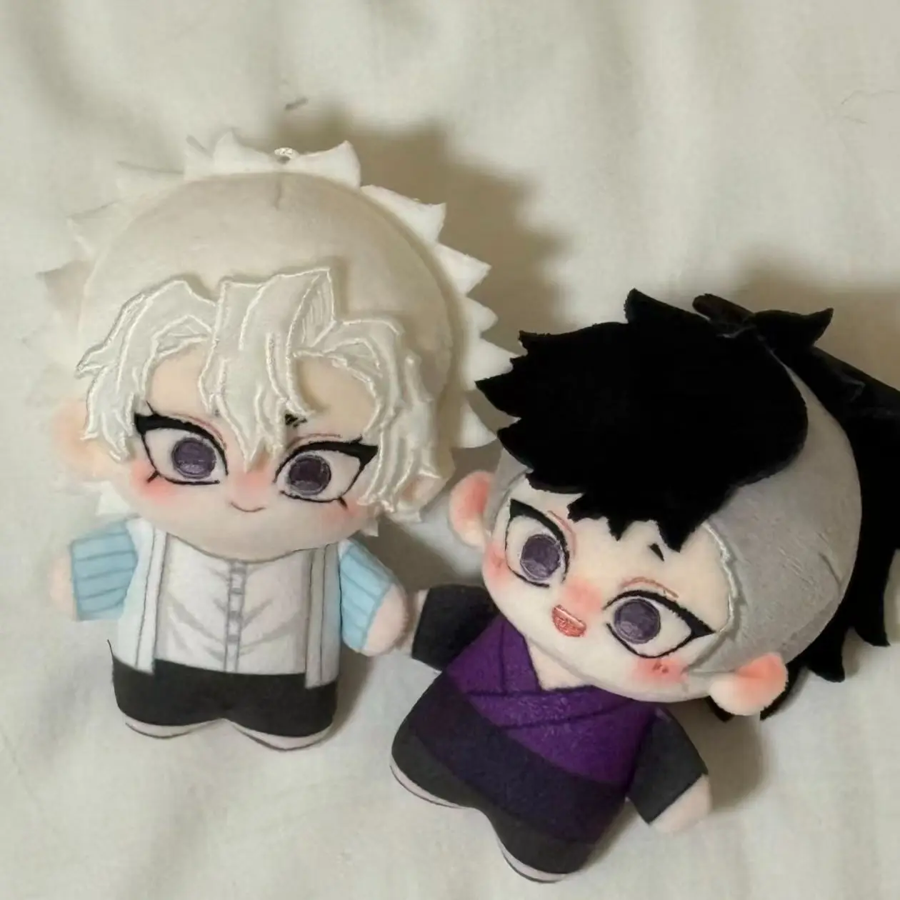 10cm Demon Slayer anime peripherals Sanemi Shinazugawa‌ Shinazugawa Genya‌ Cute cotton doll plush doll, toys, gift for friends