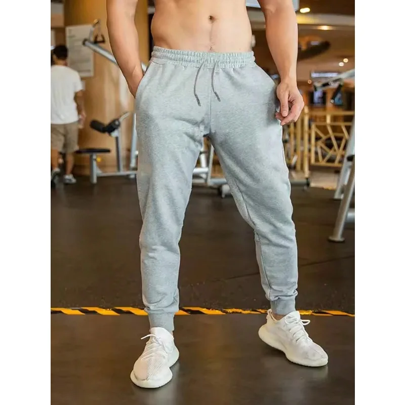 

Men's casual drawstring sports pants suitable for running exercise jogging fitness autumn and winter sports long sweatpants