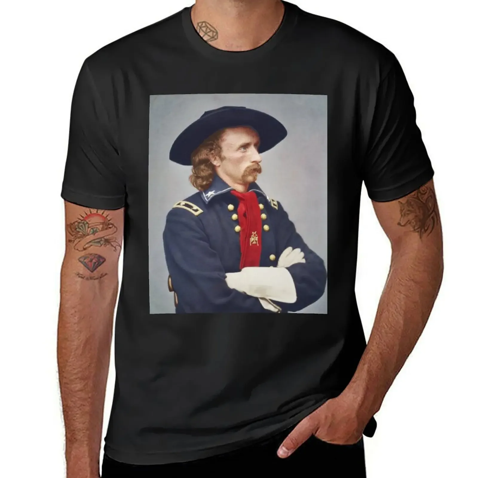 General Custer T-Shirt basketball graphic tees anime figures shirts graphic blacks plus size men clothing