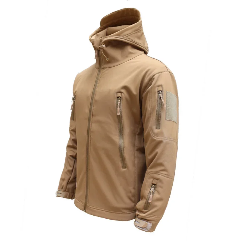 2025 homens marca jaquetas de combate bombardeiro casacos novo tubarão dos homens com capuz pele casca macia jaquetas tático à prova vento à prova dwindproof água jacke