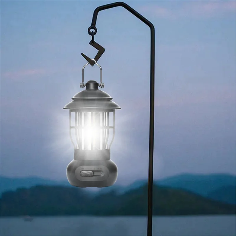

DEN-gOutdoor Portable Camping Retro Night Light Super Long Battery Life Camp Atmosphere Warm Light Portable Wind