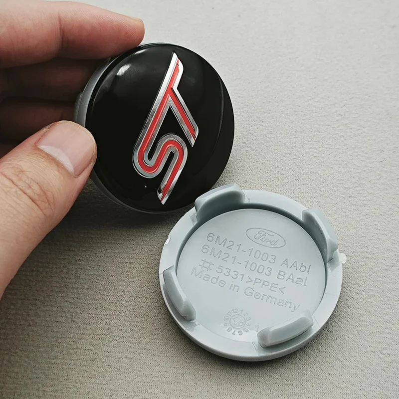 4Pcs 54mm Car Wheel Center Hub Caps Rim Cover ST Style Badge Emblem Decoration Accessories for Ford Focus Fiesta Kuga