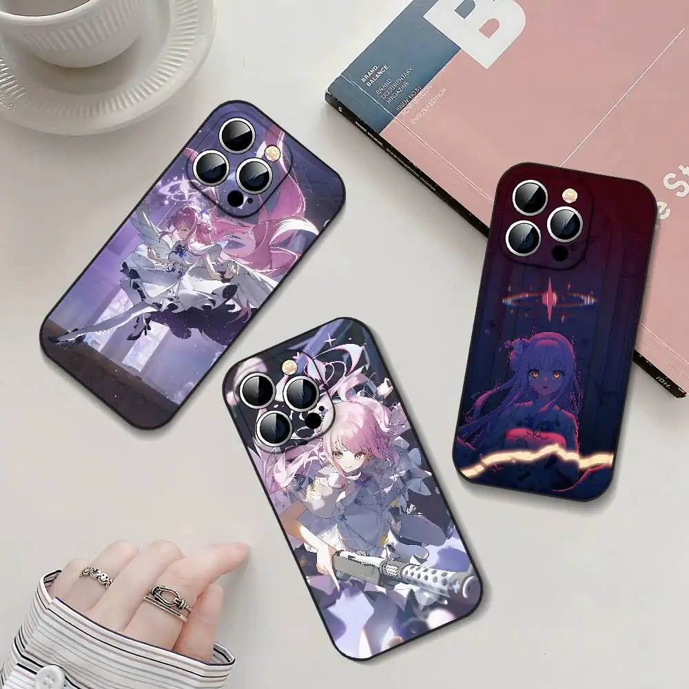 

Cartoon M-Misono M-Mika Slim Black Phone Case Perfect Fit For IPhone 17,16,15,14,13,11 Pro Max,Plus,X,Xr,Xs Max,13Mini