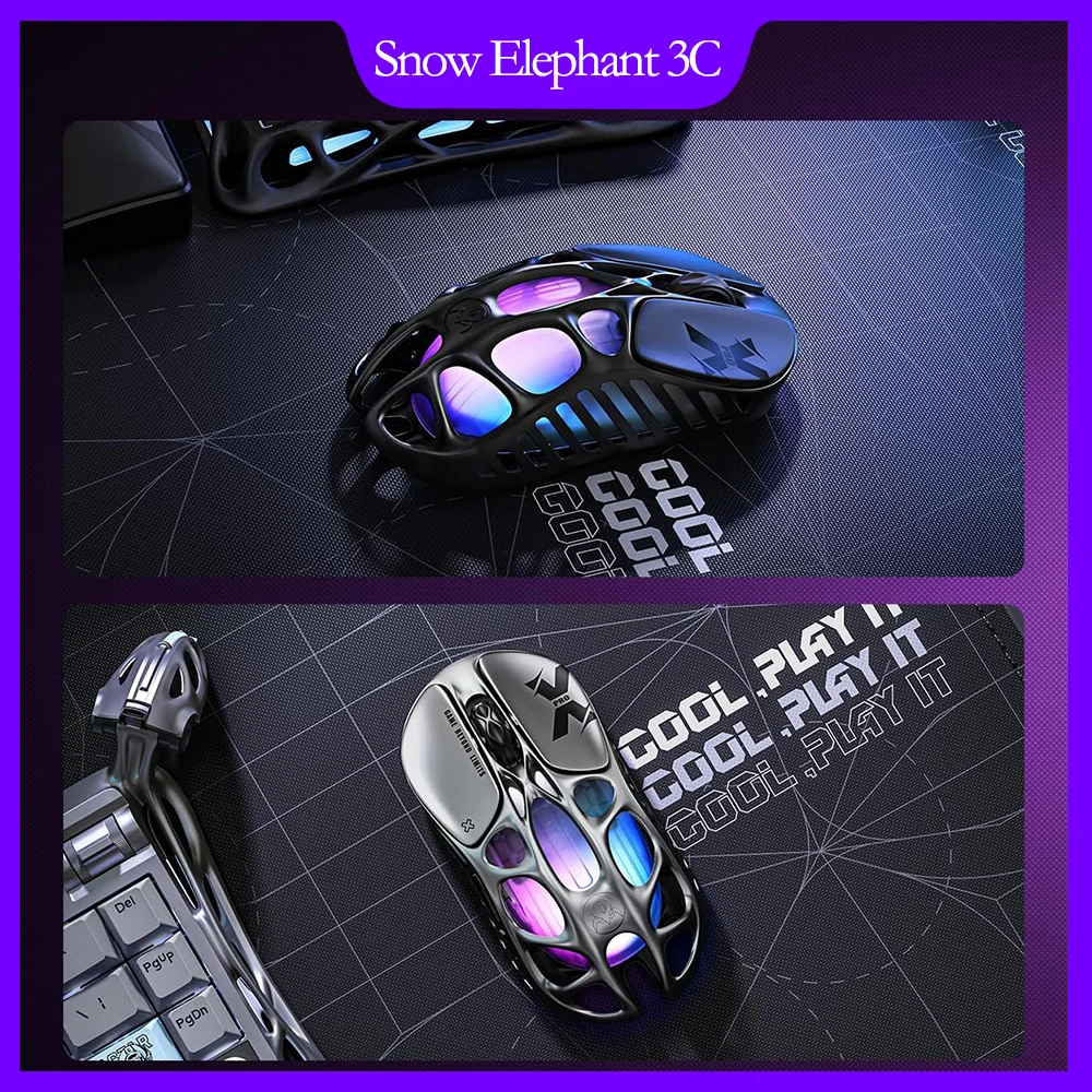 

M1/M2/X Pro Gaming Mouse Hollow Design Bluetooth Office PAW3395/PAW3950 4000/8000HZ Dynamic RGB Lighting Long battery life