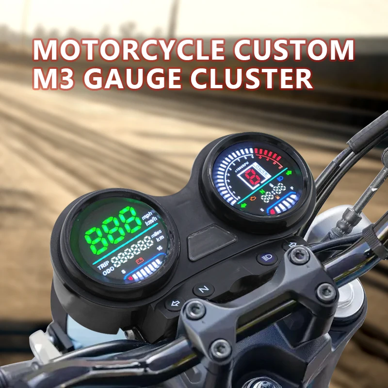 

Motorcycle For YAMAHA JYM YBR 125 YBR125 JYM125 LED Tachometer Speedometer Speed Gauge Tacho Meter Digital Odometer Instrument