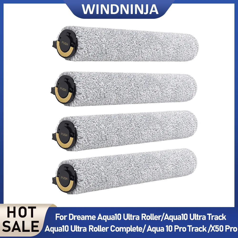 

For Dreame Aqua10 Ultra Roller/Aqua10 Ultra Track/Aqua 10 Pro Track/X50Pro Robot Vacuum Cleaner Roller Mop Drum Brush Cloth Part