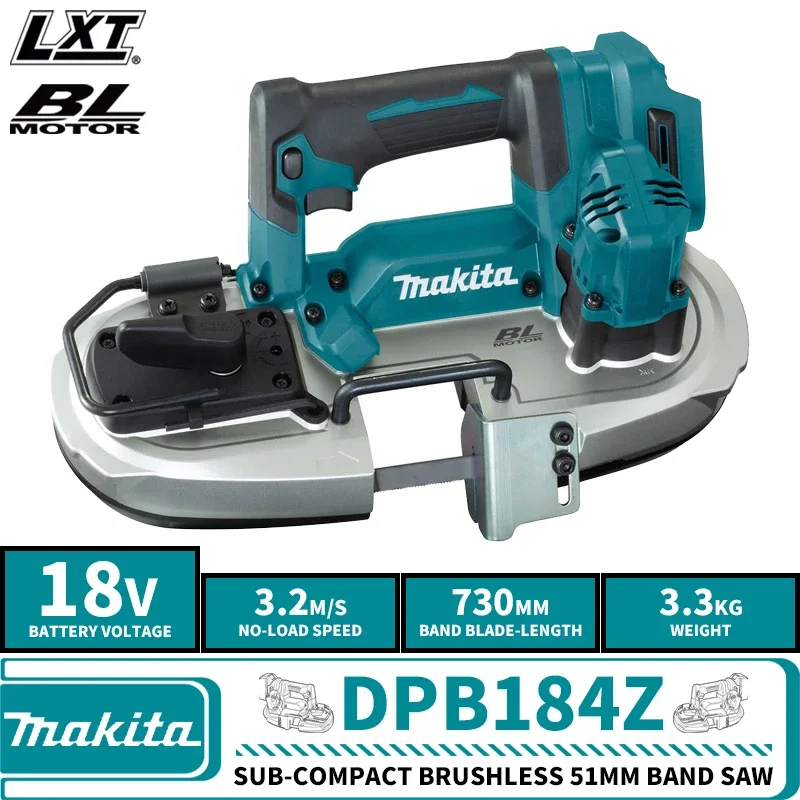 Makita DPB183Z DPB184Z Brushless Cordless 51mm 66mm Band Saw 18V Lithium Power Tools