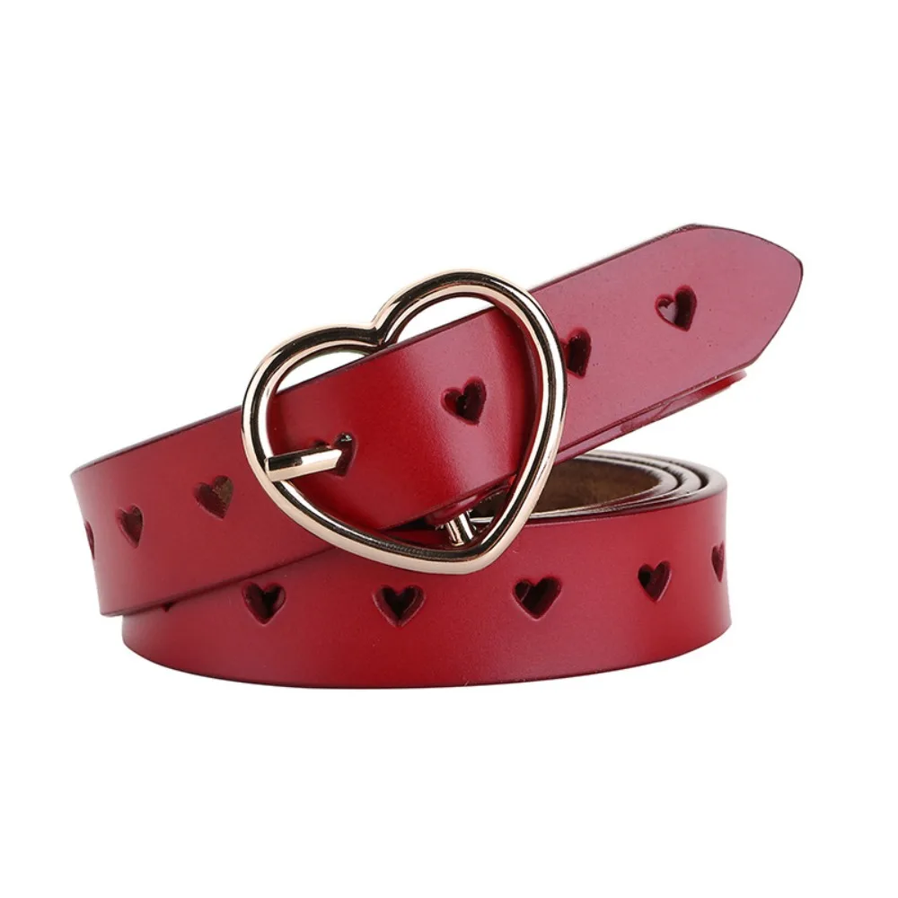 

Fashion Heart Eyelet Grommet Love Heart Belts Gothic Punk Pin Buckle Waistband Y2k Hip Hop Waist Band For Women Man