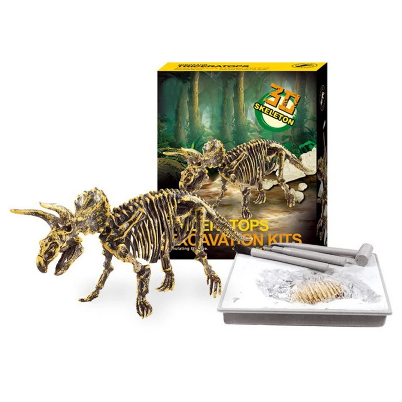 Science Dig Kits Dino Model Toy Sculpture Figurine Table Decor for Girls Boys 6+ Drop shipping