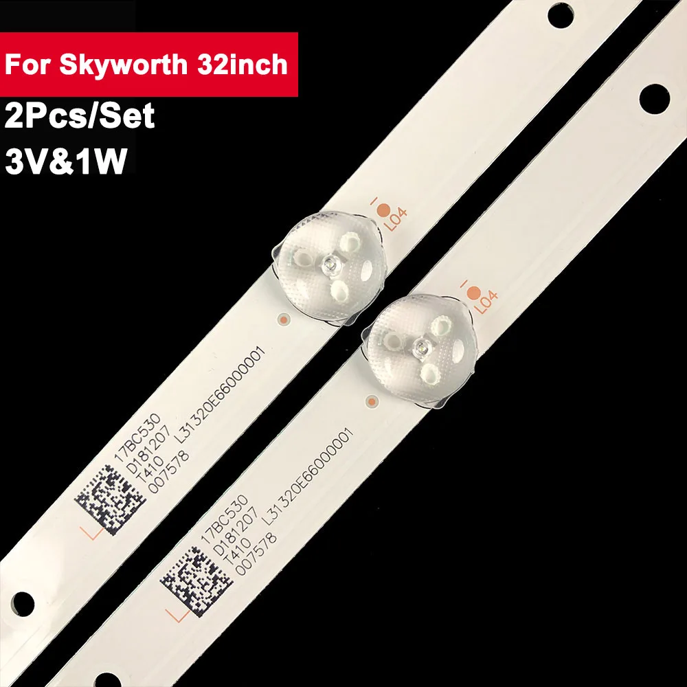 

3V 560mm Led Backlight Strip Bar Lamp For Skyworth 32inch 2Pcs/Set tv repair BK320E30 D32061330 32V4 32C4 PTV-32V4A 32W4