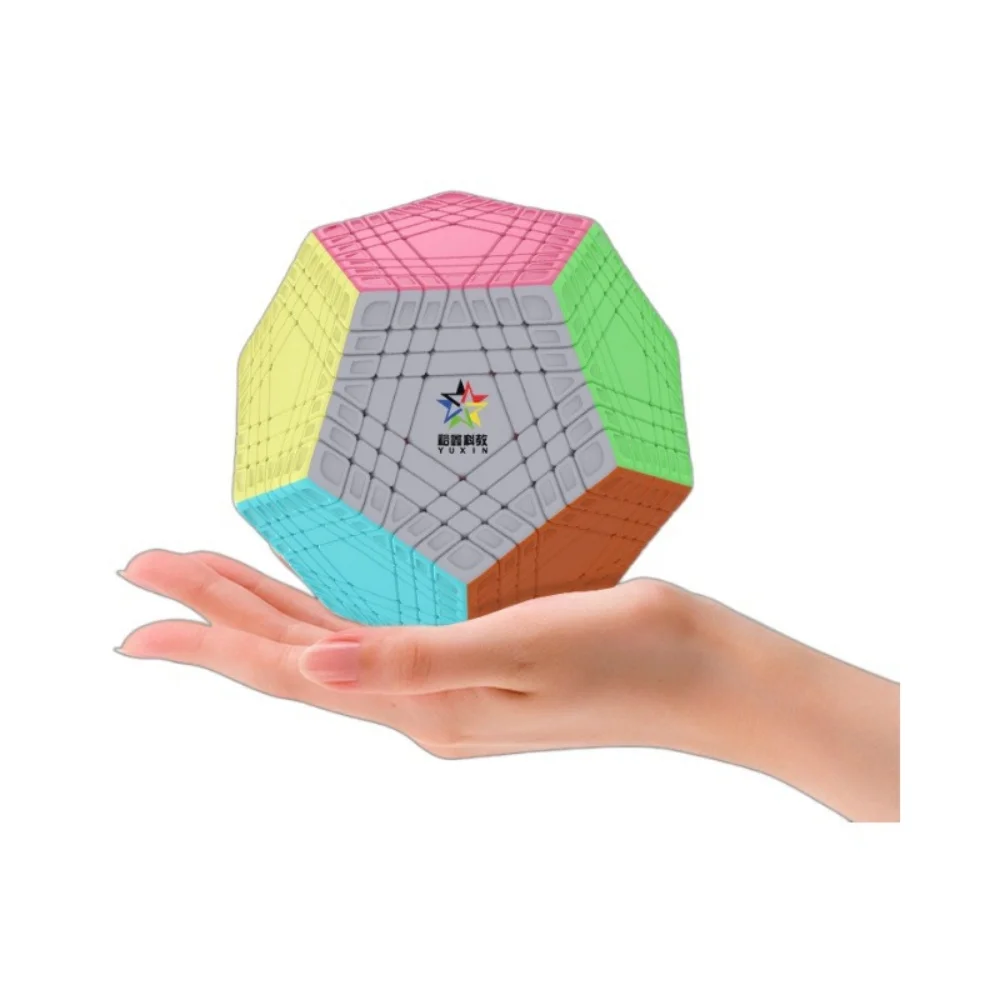 YuXin TeraMinx HuangLong 7x7 Cubo Megaminx rompecabezas, Cubo mágico sin pegatinas, juguetes educativos profesionales de velocidad