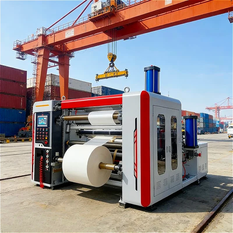 Automatic Paper Cutter Guillotine Slitting Rewinder Machine Heavy Duty for Cardboard Sheet Cutting Label Roll Customized Sale