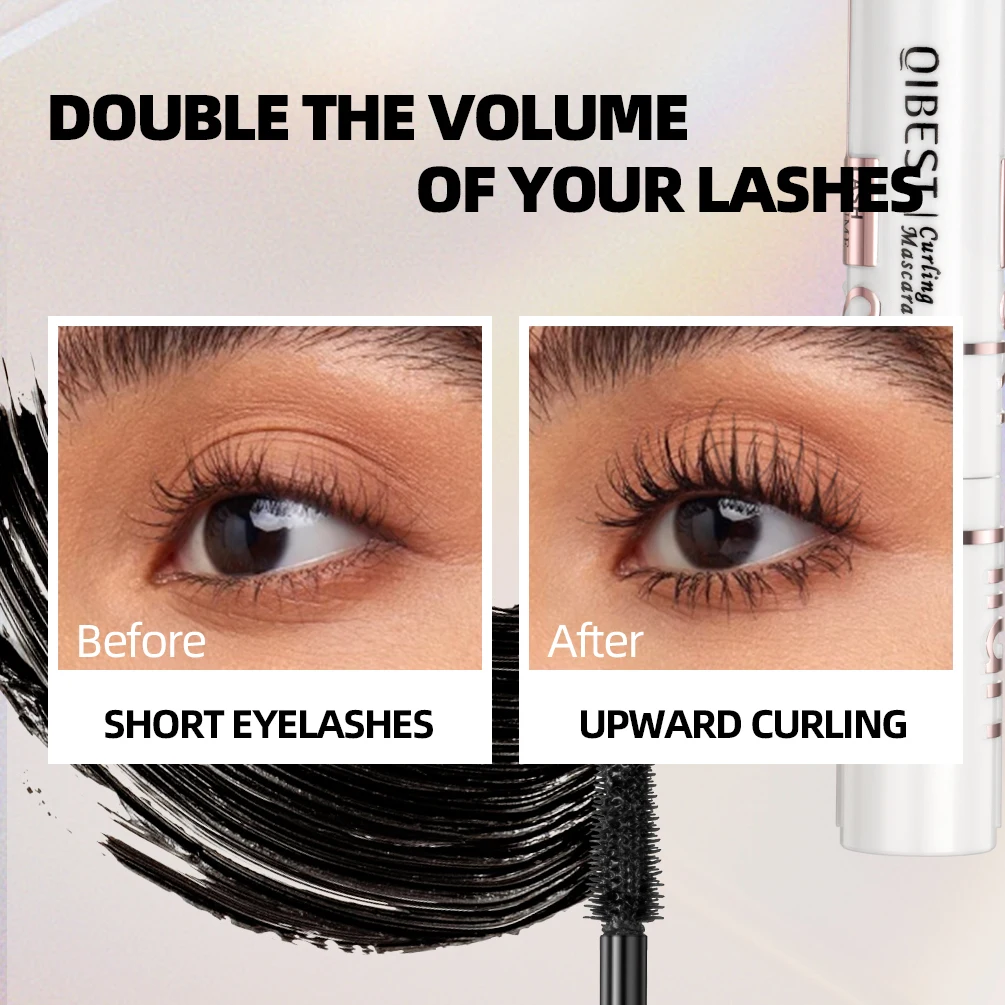 Waterproof Black Mascara Sweat-prooflong Long Lasting Lengthening Eyelash Enchancer Natural Curlying Mascara Eyelash Cosmetics