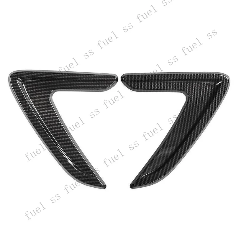 S+ For BMW 3Series F30 13-18 Fender Side Air Vent Outlet Cover Trim Carbon Look 2