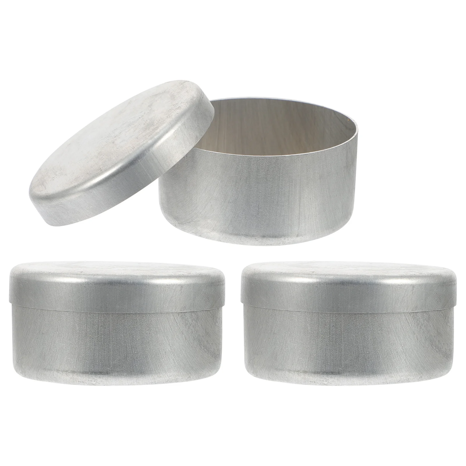 3Pcs Aluminum Soil Boxes Durable Weighing Holders for Lab Experiment Chemistry Teaching Sampling Soil Collection Round Tins