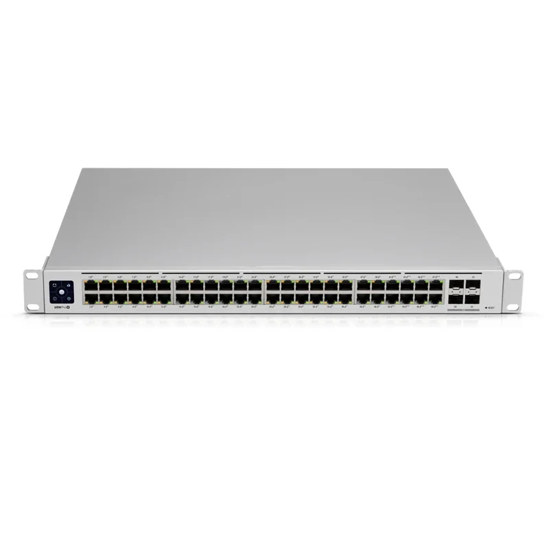 UBIQUITI USW-Pro-48-PoE Layer 3 Switch Pro 48 Port PoE 40 x GbE PoE+ 8 x GbE PoE++ 600W 4x10G SFP+ Ports 176 Gbps Capacity