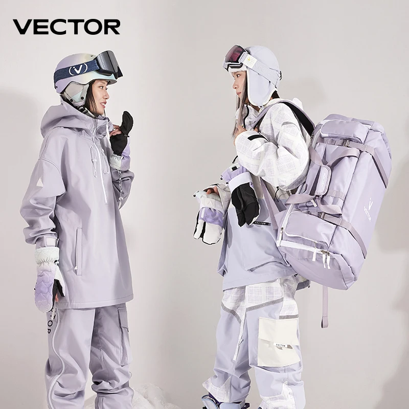 VECTOR Ski Backpack Snowboard Bag 55L Large Capacity Waterproof Ski Boots Bag Adjustable Waterproof Snowboard Backpack