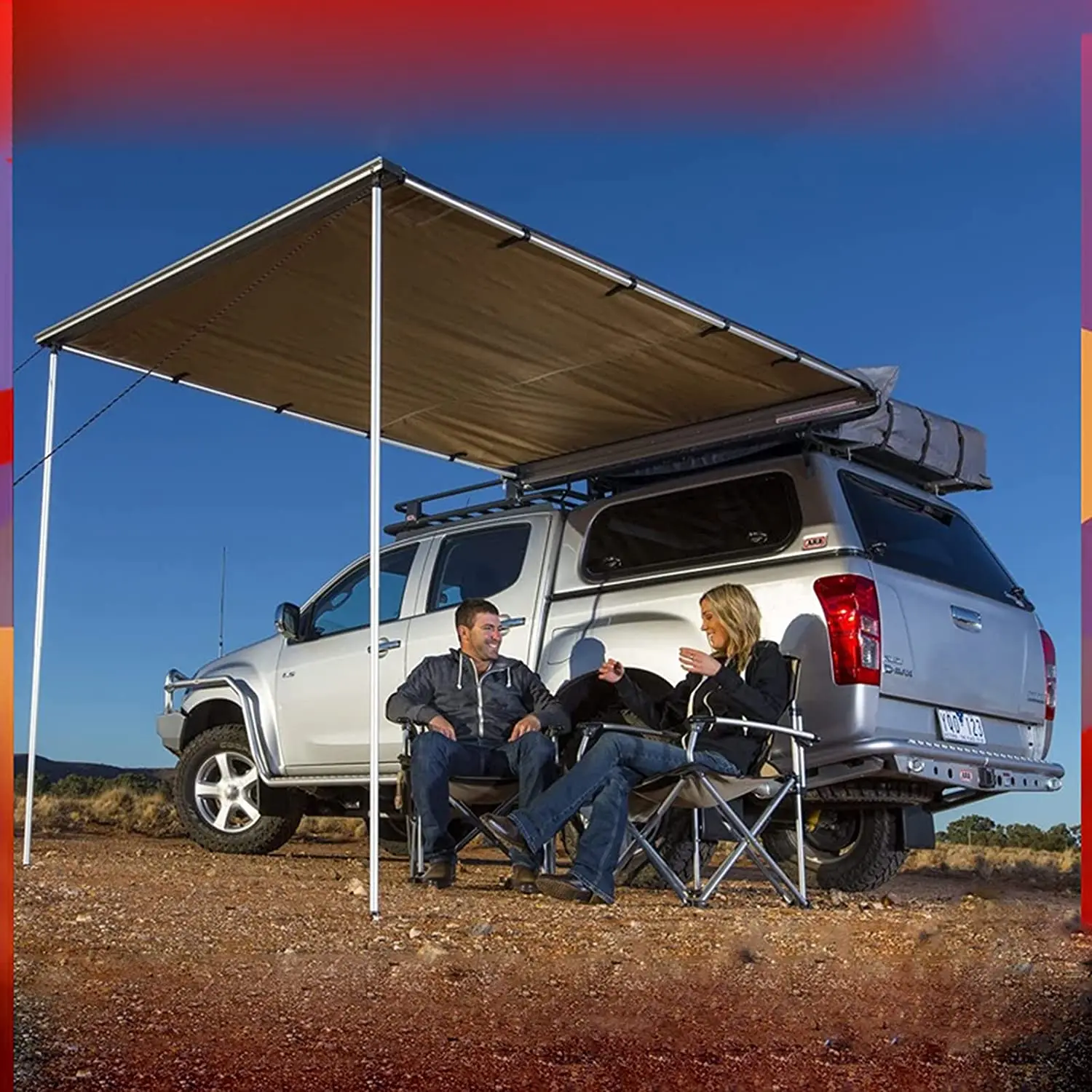 Car Side Awning  For Camping Awning rain proof car road trip camping outdoor car side tent