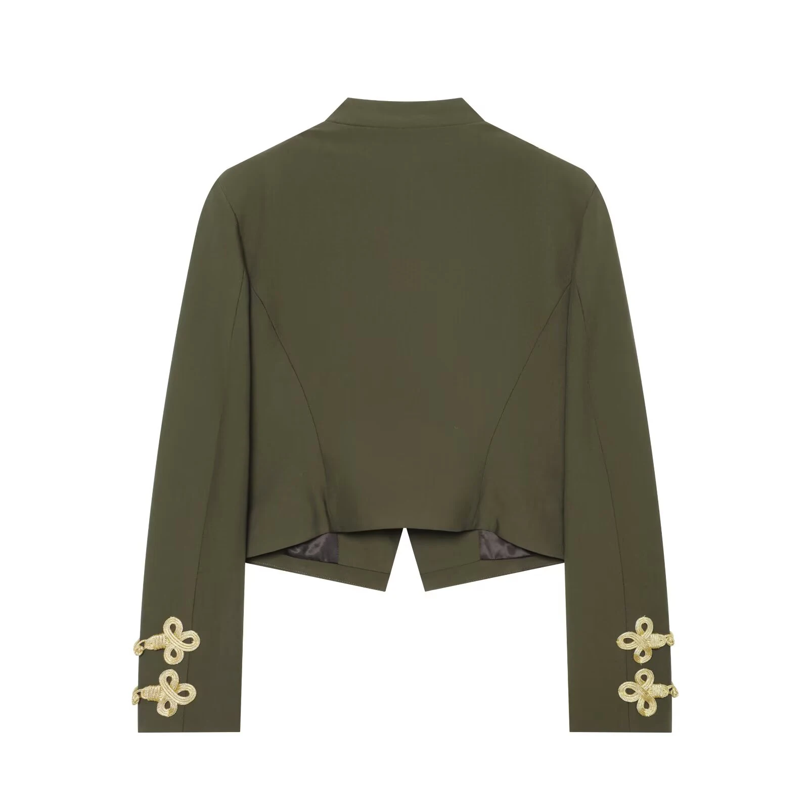 European and American style autumn new women's clothing retro knot buckle decoration pirate lord cavalry suit short jacket