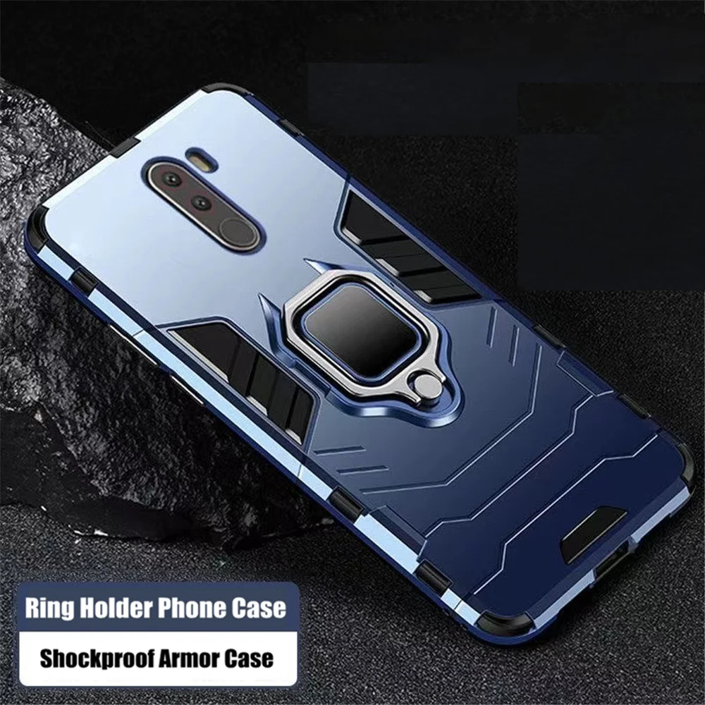 Pocophone F1 Armor For Xiaomi Pocophone F1 Case Shockproof PC+TPU