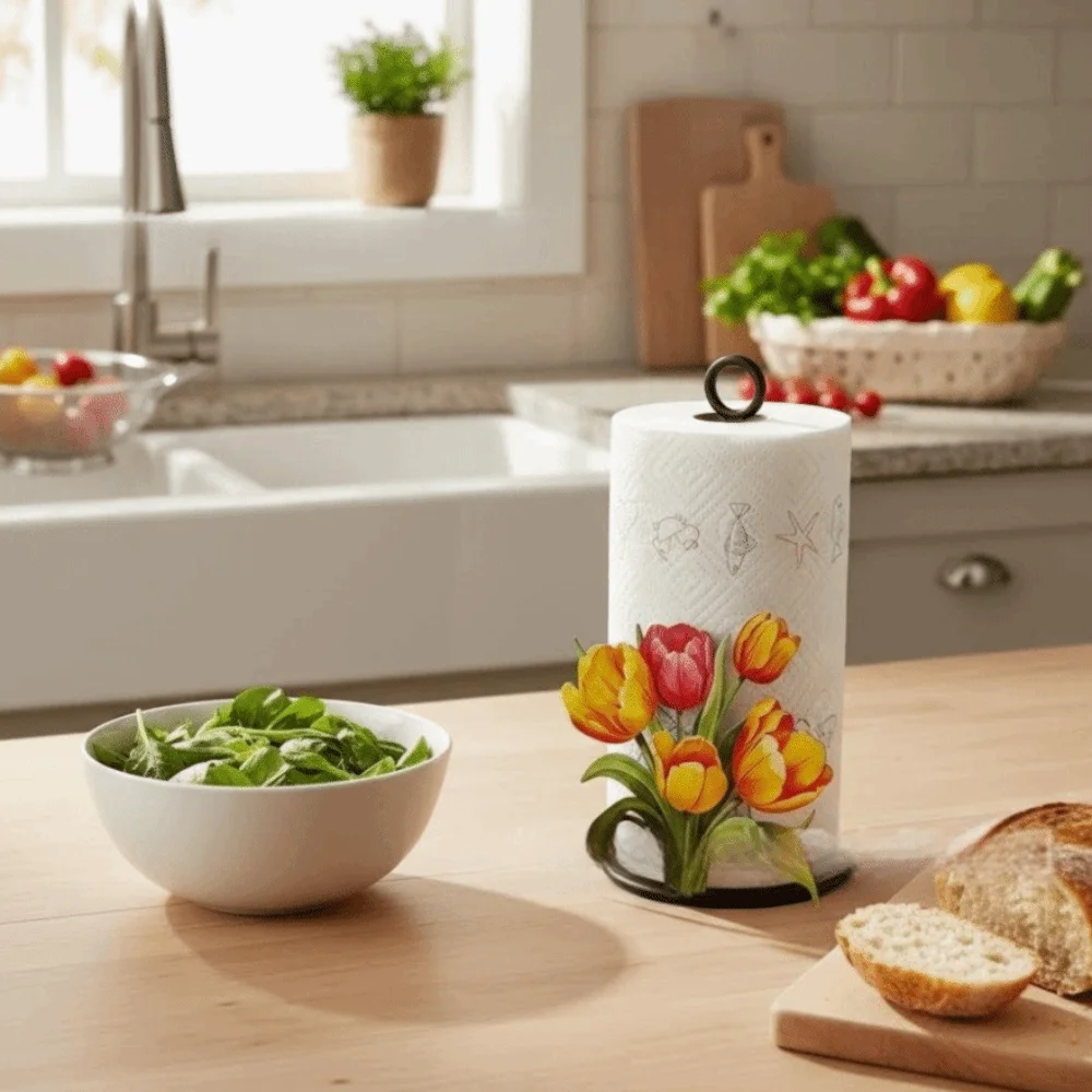 

Практичный держатель для рулонных бумажных полотенец в виде кролика, кошки, клубники, цветка; забавная подставка для салфеток в виде фруктов для обеденного стола