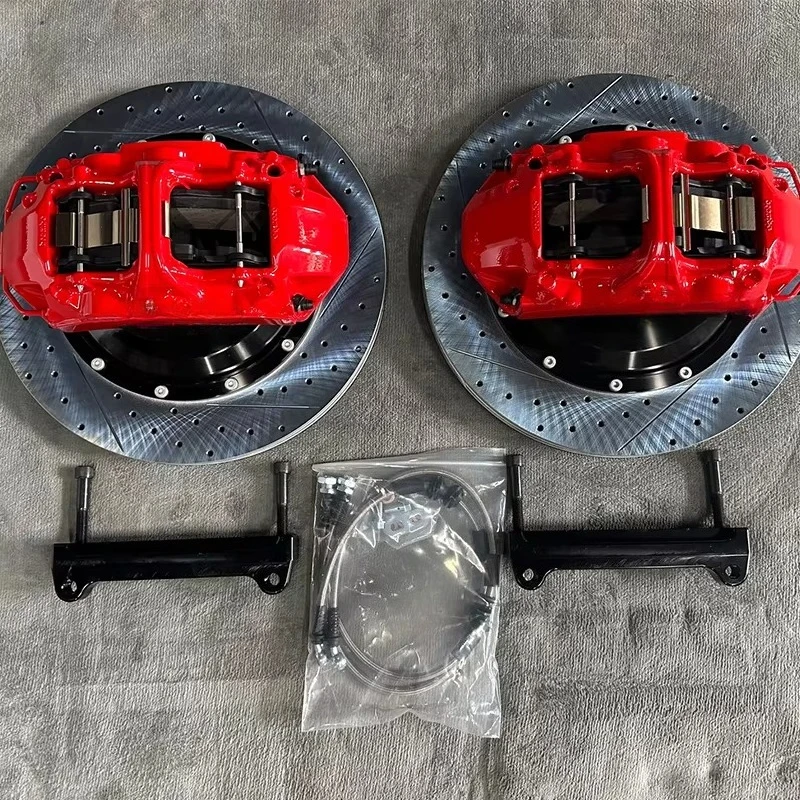 

with Bracket, Hose, Brake Pads Durable Four-Piston Brake Calipers R56 Automotive Brake Kit