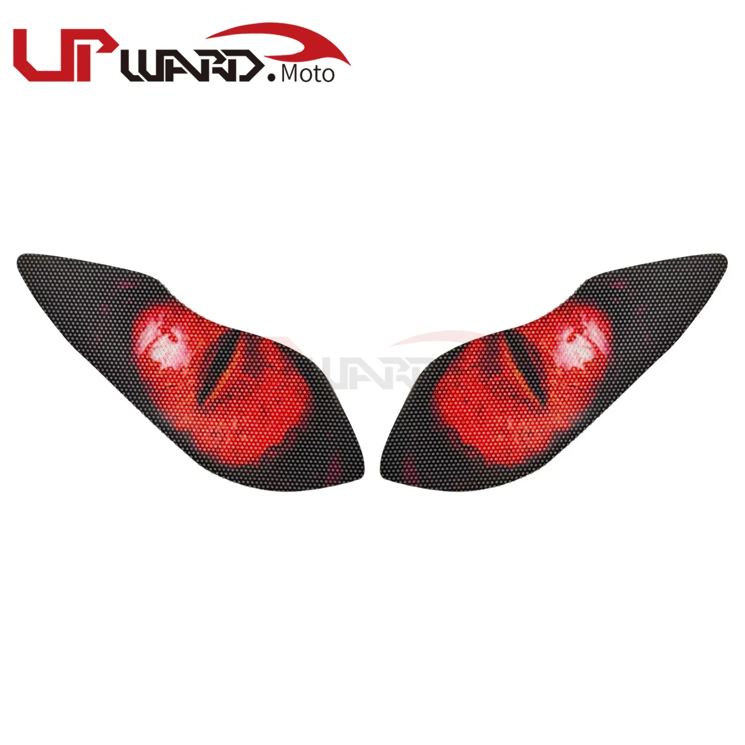 Fit For ZX-6R 636 2009-2018 years Motorcycle Headlight Sticker decoration Decal Front Fairing Headlamp Eye Guard Sticker