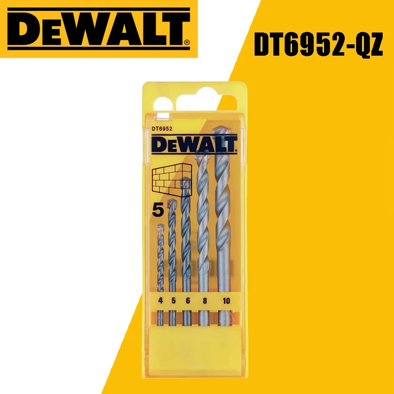 DEWALT Original DT6952-QZ Masonry Drill Bit-Set 5 Piece Power Tool Accessories