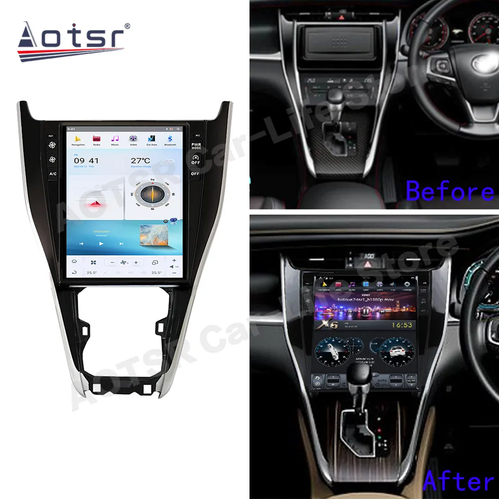 

Qualcomm Tesa- Android 11 Car Radio Receiver For Toyota Harrier XU6 2013 2014 2015 2016 2017 2018-2020 GPS Autostereo Head Unit